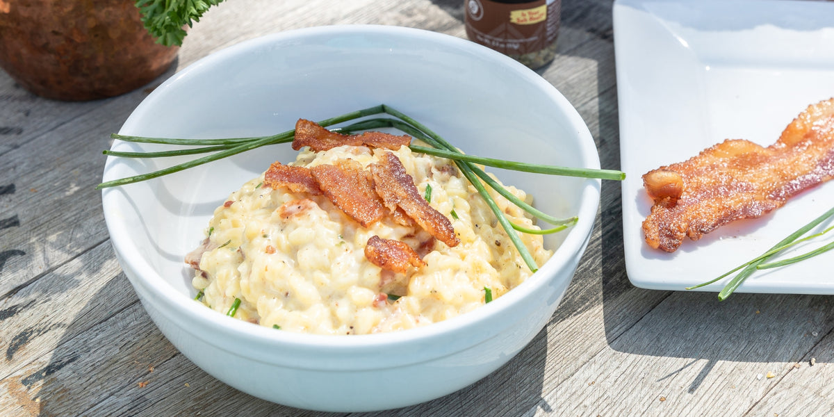 Bacon and Chive Cheesy Orzo | Redmond Life