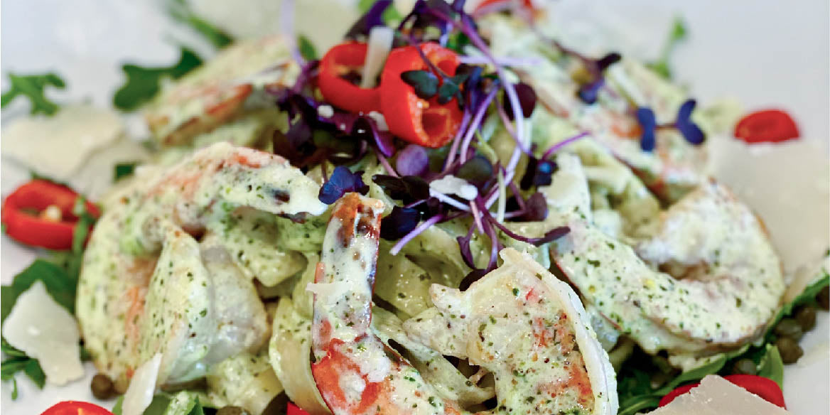 Shrimp Pesto Pasta