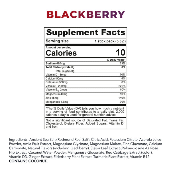 Re-Lyte Immunity Electrolyte Powder Sample Stick Pack