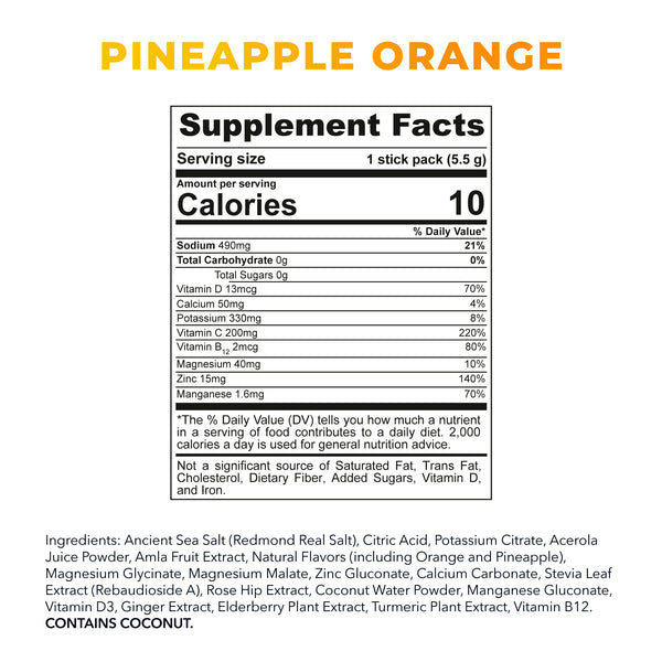 Re-Lyte Immunity Electrolyte Powder Sample Stick Pack