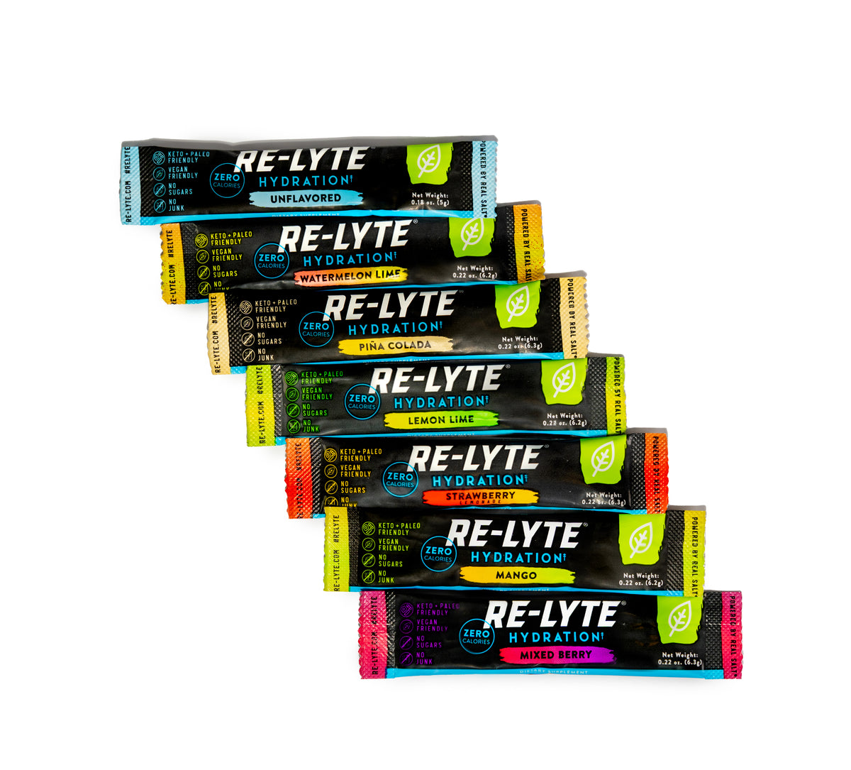 Redmond Life Re-Lyte Hydration Sticks - 30-Count - Lemon Lime
