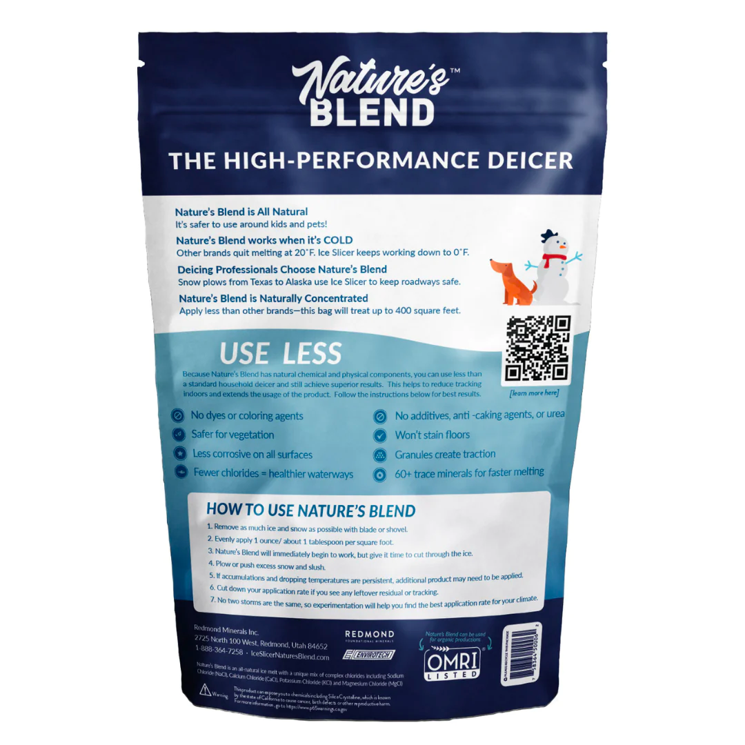 Ice Slicer (10 lb.) AllNatural DeIcing Salt Snow Melt Redmond Life
