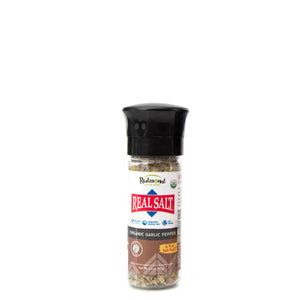 Real Salt® Organic Garlic Pepper Grinder (3.3 oz.)