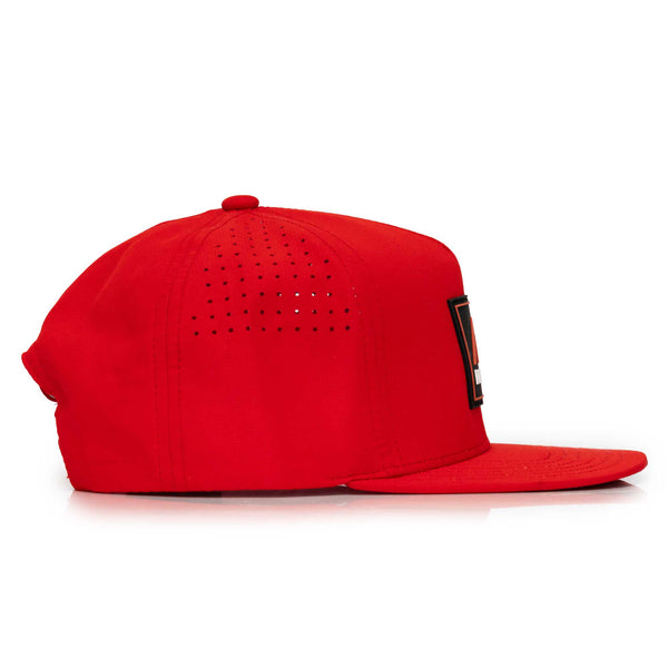 Redmond Peaks Logo Snapback Hat - Red