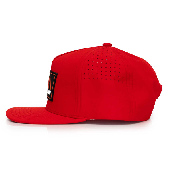 Redmond Peaks Logo Snapback Hat - Red