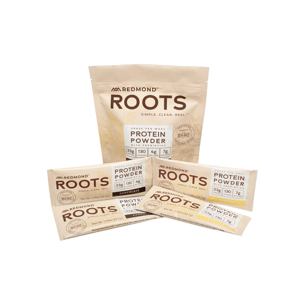 Redmond Roots Protein Powder Variety Pack (4 sticks)