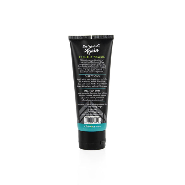 Redmond Clay Facial Mud with Silver - Charcoal Cucumber (4 oz.)