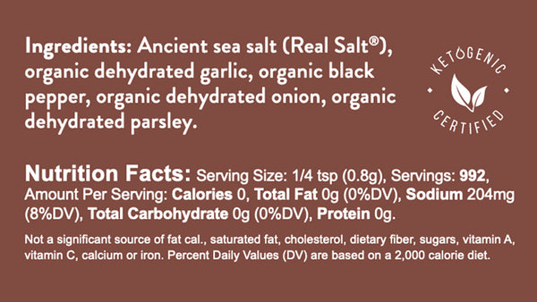 Real Salt® Organic Garlic Pepper (28 oz.)